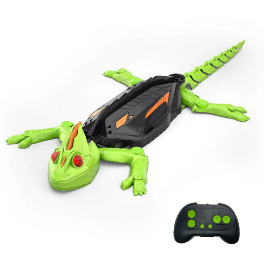 Realistic Biomimetic RC Wall Climbing Lizard Robot Toy, Remote Control Gecko That Climbs Glass & Smooth Walls Home Family Toy