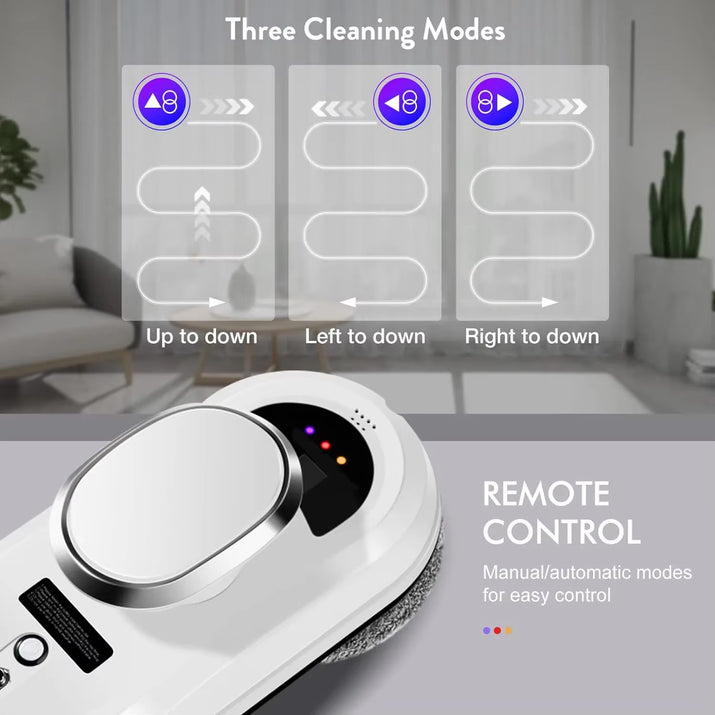 Window Vacuum Cleaning Robot Smart Window Glass Washer Electric Glass Limpiacristale Remote Control Automatic Window Cleaner