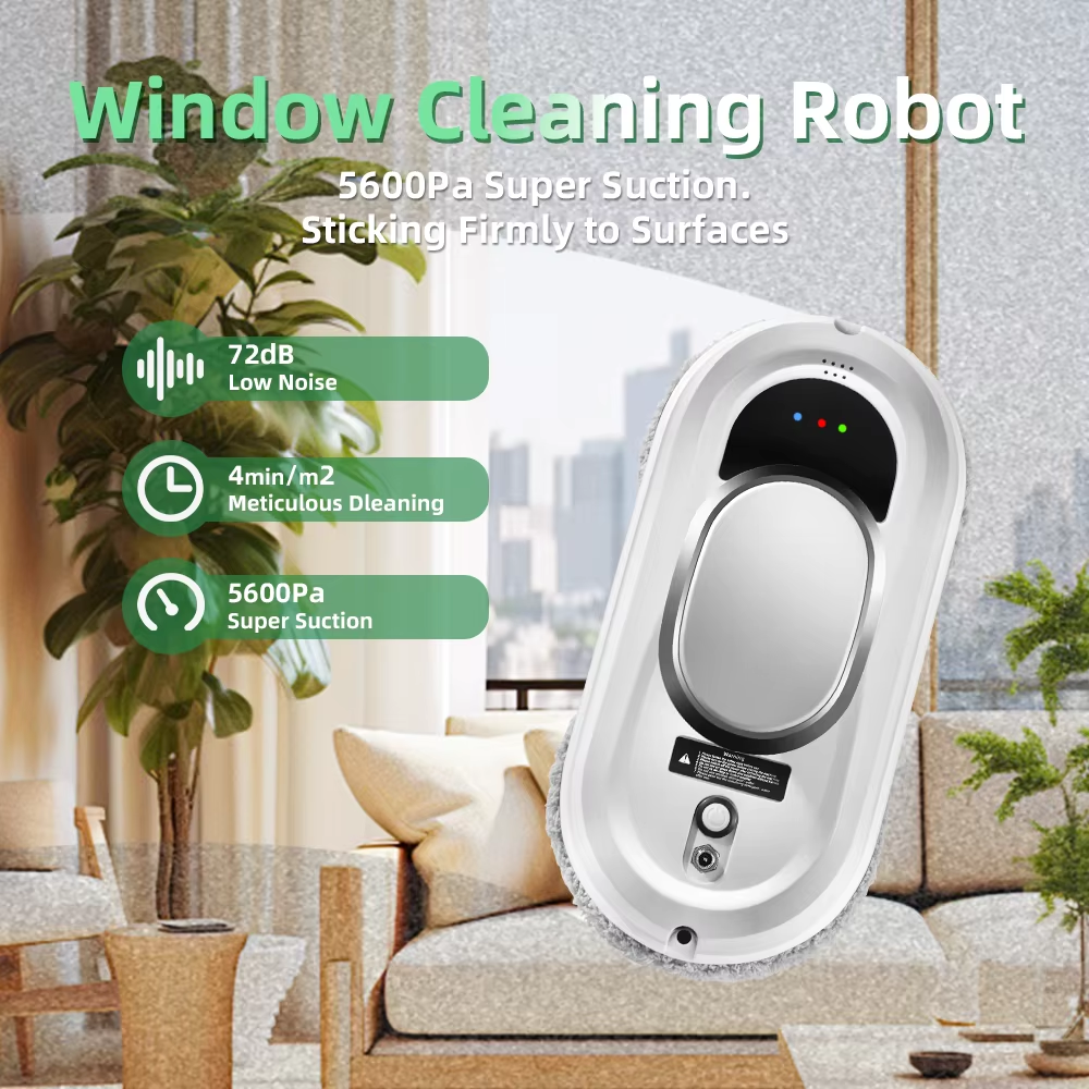 Window Vacuum Cleaning Robot Smart Window Glass Washer Electric Glass Limpiacristale Remote Control Automatic Window Cleaner