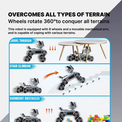 Remote Control Robot Dog | Gesture Sensing,Stunt Rc Cars, Interactive Pocket Emo Robot,Cool Lighting & Music