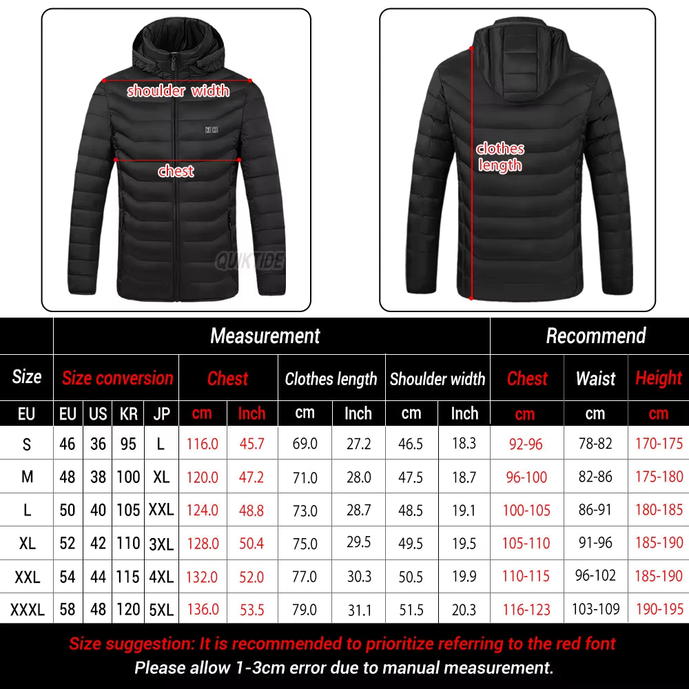 19 Areas Self Heating Vest Men'S Heating Jacket Thermal Women'S Usbwarm Sport Vest Heating Clothing Fishing Hiking Heated Vest