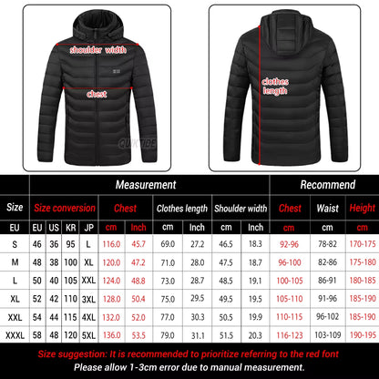 19 Areas Self Heating Vest Men'S Heating Jacket Thermal Women'S Usbwarm Sport Vest Heating Clothing Fishing Hiking Heated Vest