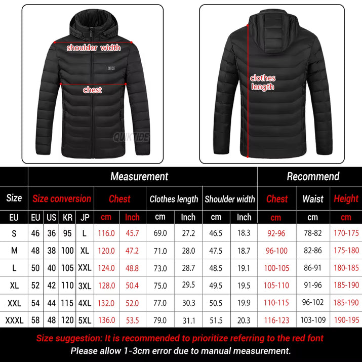 19 Areas Self Heating Vest Men'S Heating Jacket Thermal Women'S Usbwarm Sport Vest Heating Clothing Fishing Hiking Heated Vest