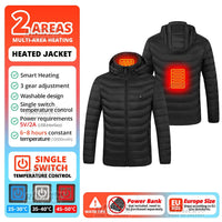 19 Areas Self Heating Vest Men'S Heating Jacket Thermal Women'S Usbwarm Sport Vest Heating Clothing Fishing Hiking Heated Vest