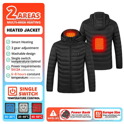 19 Areas Self Heating Vest Men'S Heating Jacket Thermal Women'S Usbwarm Sport Vest Heating Clothing Fishing Hiking Heated Vest