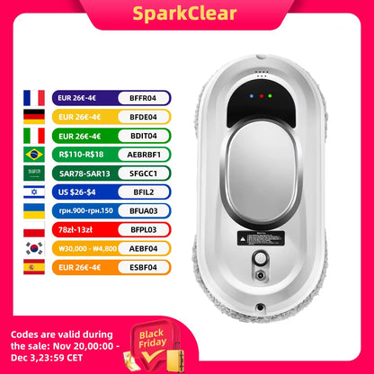 Window Vacuum Cleaning Robot Smart Window Glass Washer Electric Glass Limpiacristale Remote Control Automatic Window Cleaner