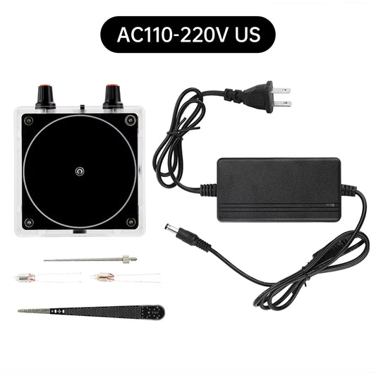 AC110-220V Music Tesla Coil Bluetooth/Aux Dual Mode Music Box Artificial Lightning High Frequency Voltage Pulse Arc Generator